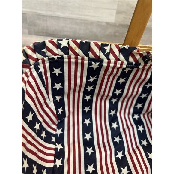 Longaberger 2002 Spring Basket 10.5" Handle All American Sparkler Standup Liner - Picture 5 of 11